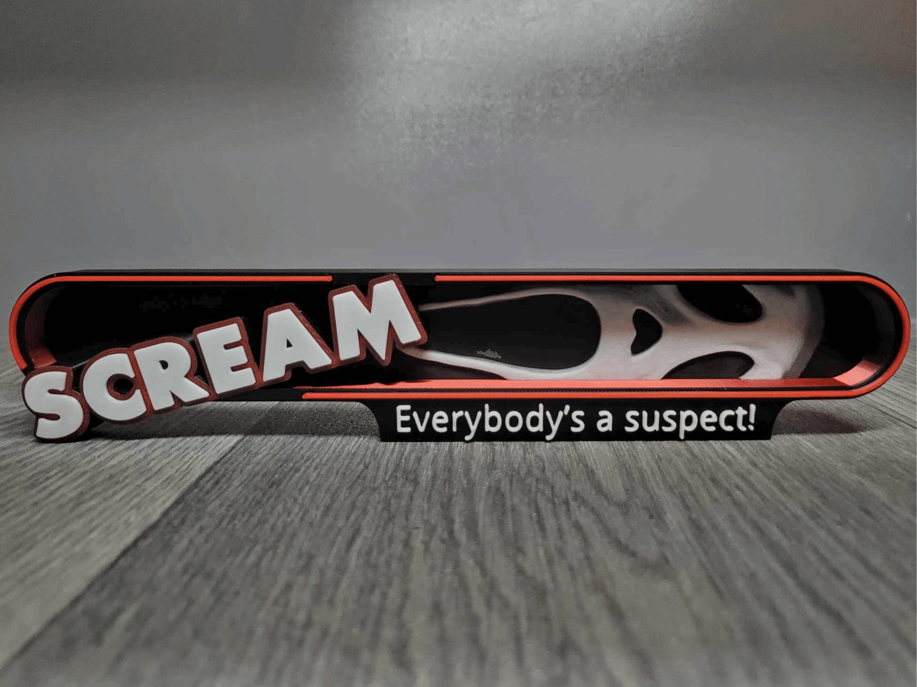 Affiche Scream 3D - Décoration Murale Imprimée en PLA