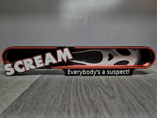 Affiche Scream 3D - Décoration Murale Imprimée en PLA