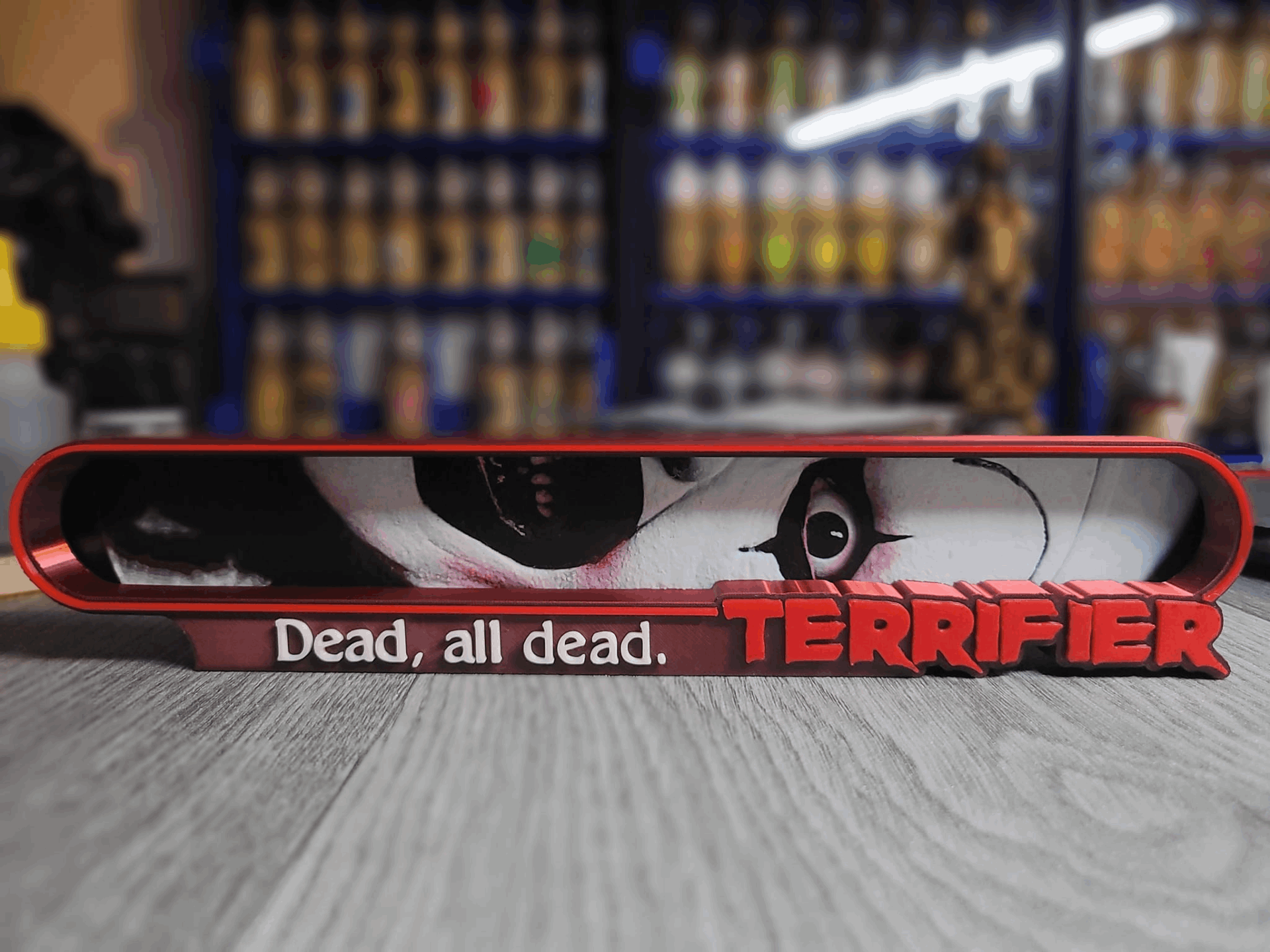 Affiche Terrifier 3D - Décoration Murale Imprimée en PLA