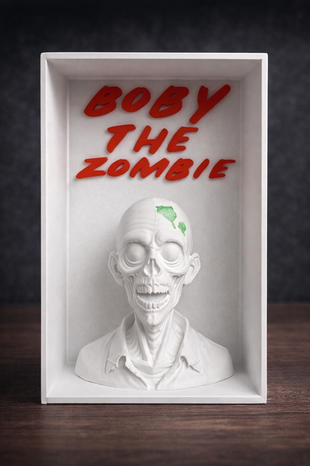 Bobby the Zombie - Figurine 3D à Peindre avec Cadre