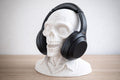 Support Casque Gamer Crâne 3D - Buste Squelette Déco
