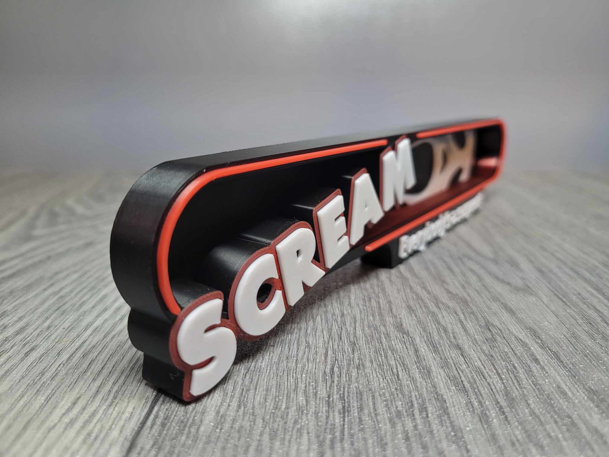 Affiche Scream 3D - Décoration Murale Imprimée en PLA