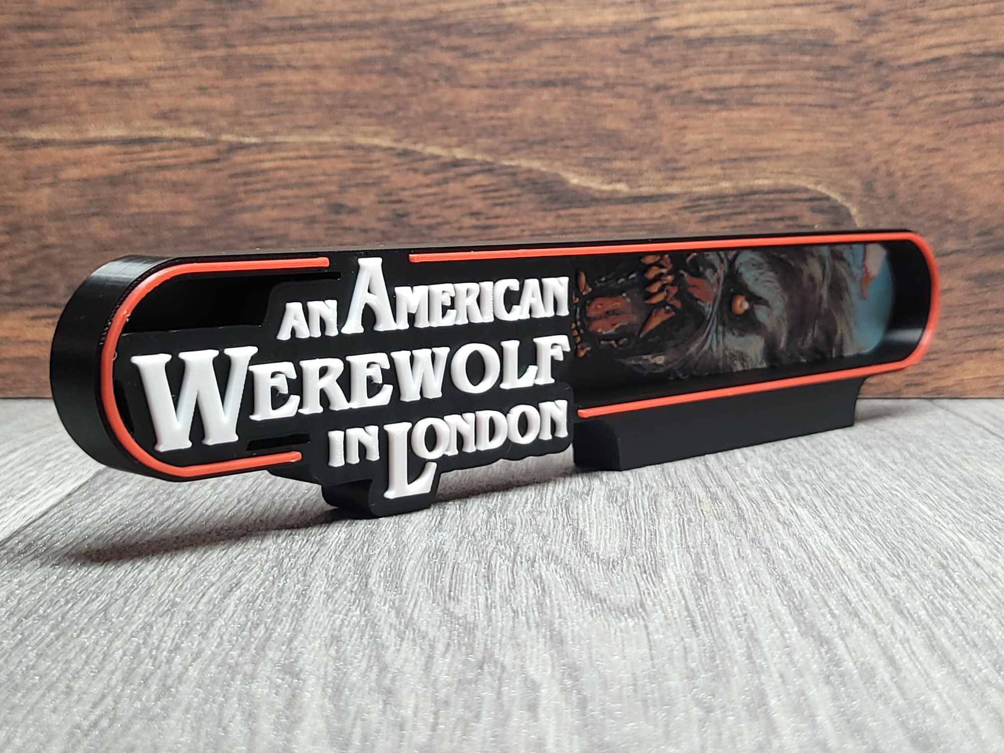 Affiche Le Loup-Garou de Londres 3D - Imprimée en PLA
