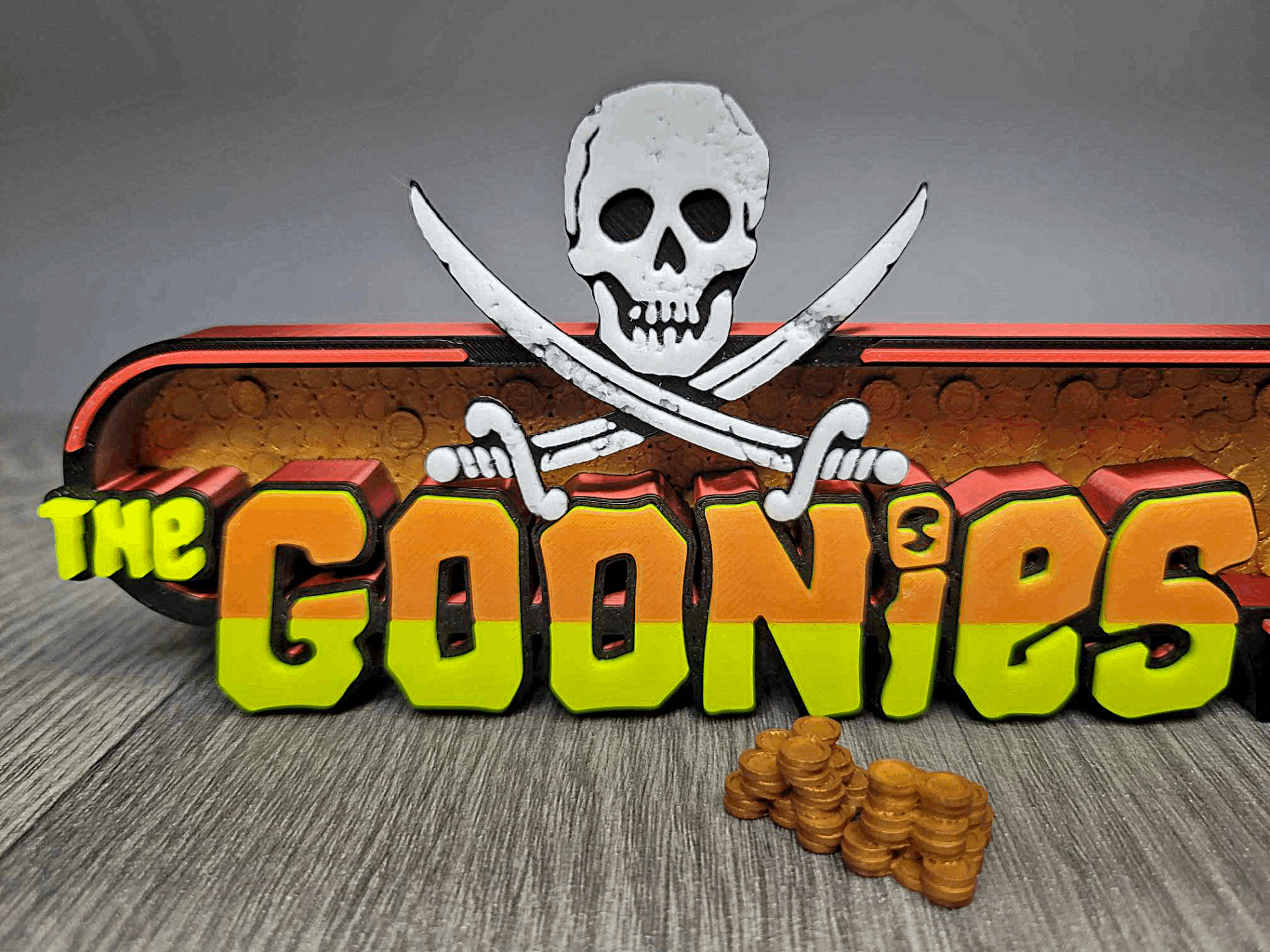 Enseigne Les Goonies 3D - Logo Imprimé en PLA