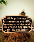 Cadre Kaamelott 3D - Citation Arthur Le Printemps