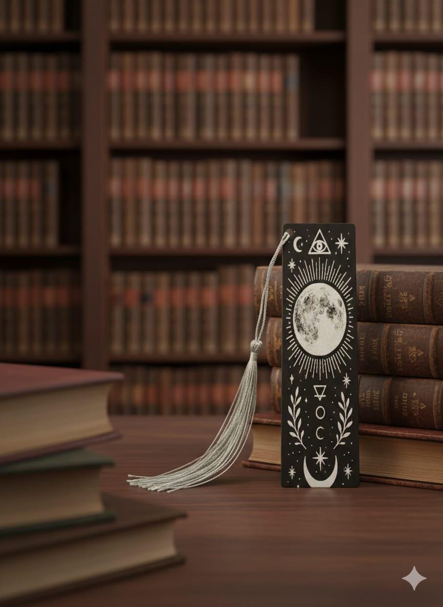 Marque-Page Lune Mystique 3D - Cadeau Ésotérique Witchy (Copie)
