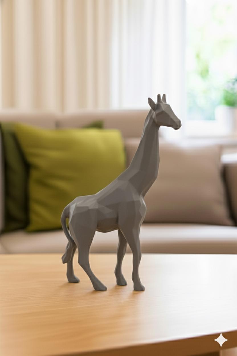 Sculpture Girafe Origami 3D - Décoration Moderne