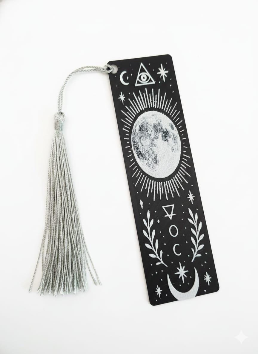 Marque-Page Lune Mystique 3D - Cadeau Ésotérique Witchy (Copie)