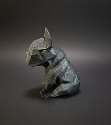 Statuette Bouledogue Français 3D - Design Compact