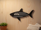 Décoration Murale Requin Gwenn Ha Du 3D - Déco Bretonne