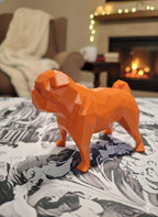 Figurine Carlin Low Poly 3D - Sculpture Géométrique