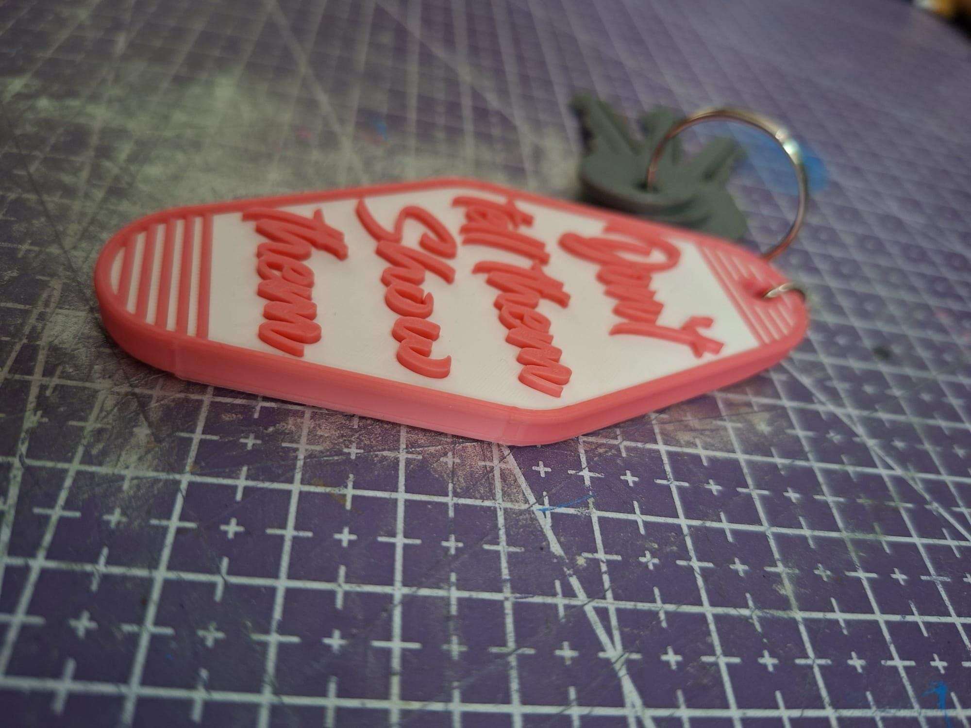 Porte-Clés Motivation Femme 3D - Don't Tell Them Show Them