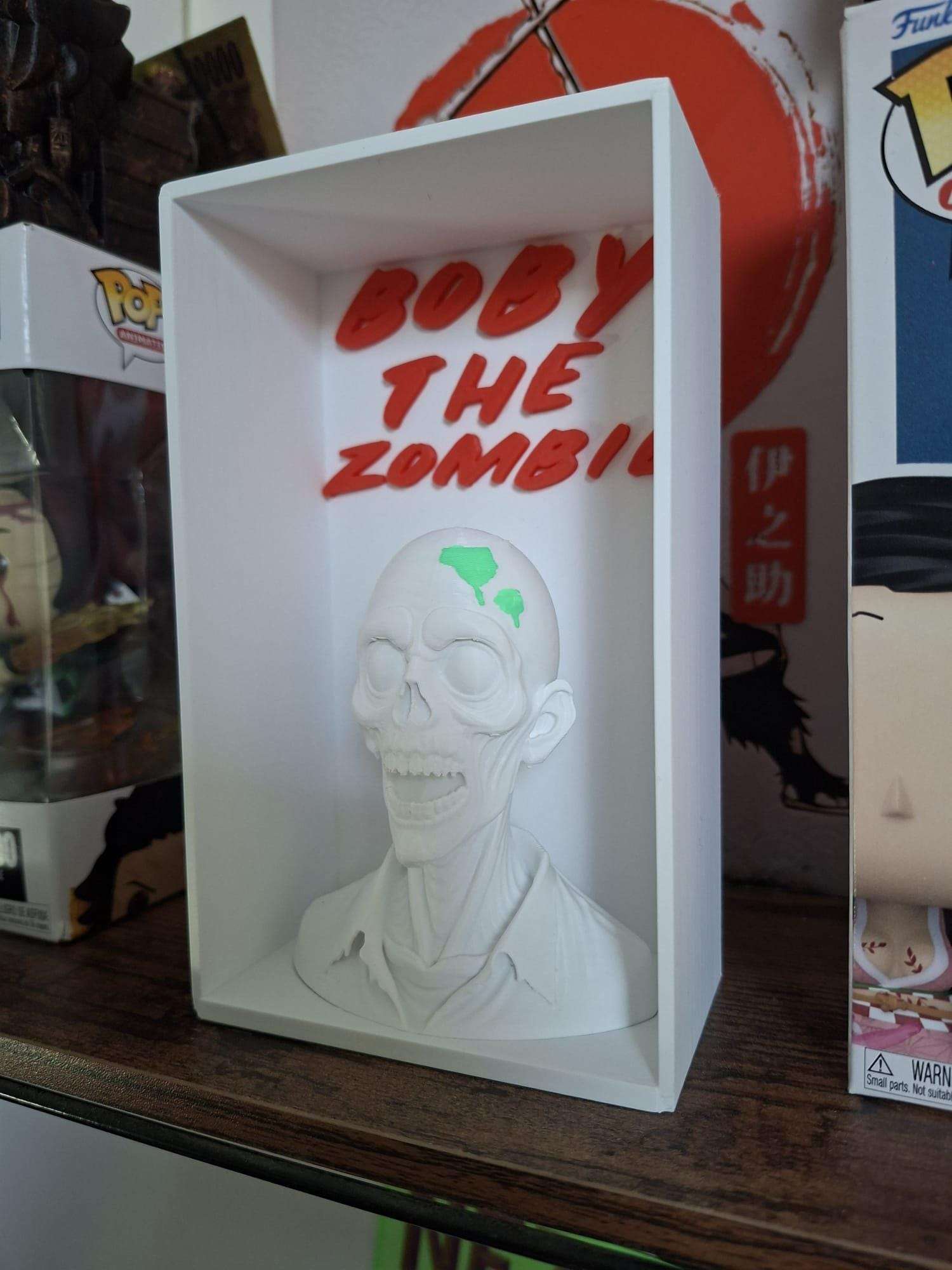 Bobby the Zombie - Figurine 3D à Peindre avec Cadre