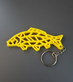 Porte-Clés Carpe 3D - Accessoire Carpiste Géométrique