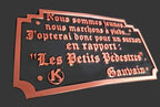 Cadre Kaamelott 3D - Citation Les Petits Pédestres