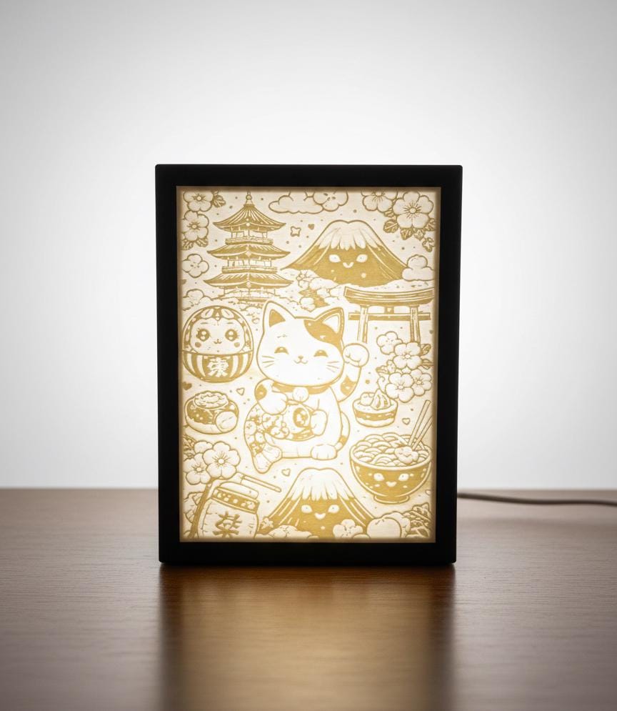 Lampe Photo Personnalisée – Veilleuse Lithophanie à LED – Cadeau Souvenir