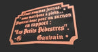 Cadre Kaamelott 3D - Citation Les Petits Pédestres