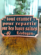 Plaque Kaamelott Citation Léodagan "Tout Cramer" - Déco Murale Humour - Impression 3D