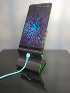 Support Téléphone Design 3D – Repose Smartphone Bureau – Bicolore PLA