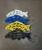 Porte-Clés Carpe 3D - Accessoire Carpiste Géométrique