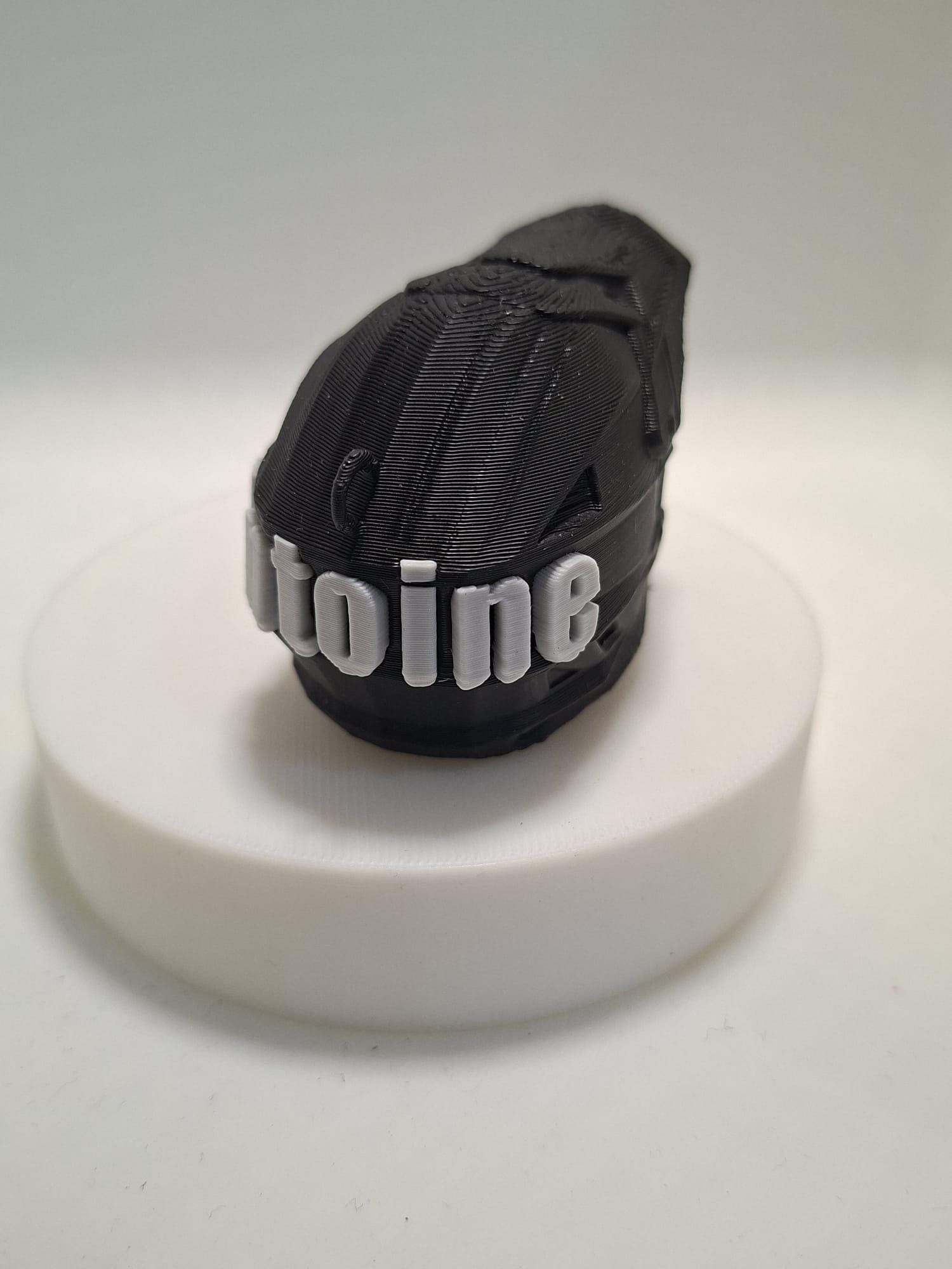 Porte-Clés Casque Motocross 3D personnalisable - Cadeau Motard Cross