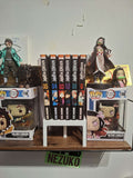 Support mangas imprimé 3D – Organisateur étagère noir – Accessoire collection anime