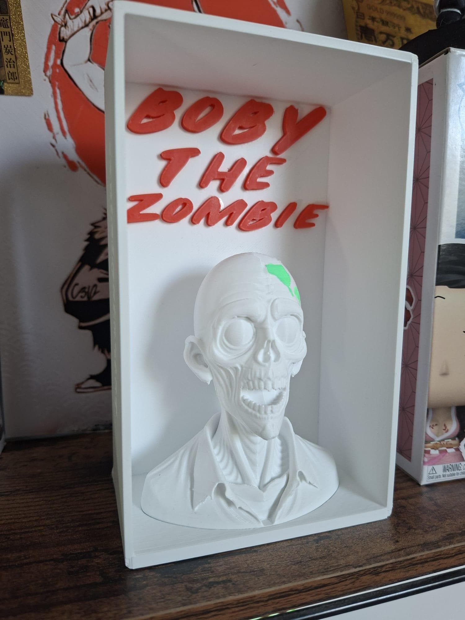 Bobby the Zombie - Figurine 3D à Peindre avec Cadre