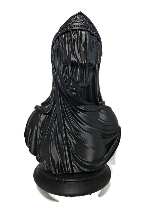 Statue Vierge Voilée 3D - Sculpture Sacrée Religieuse