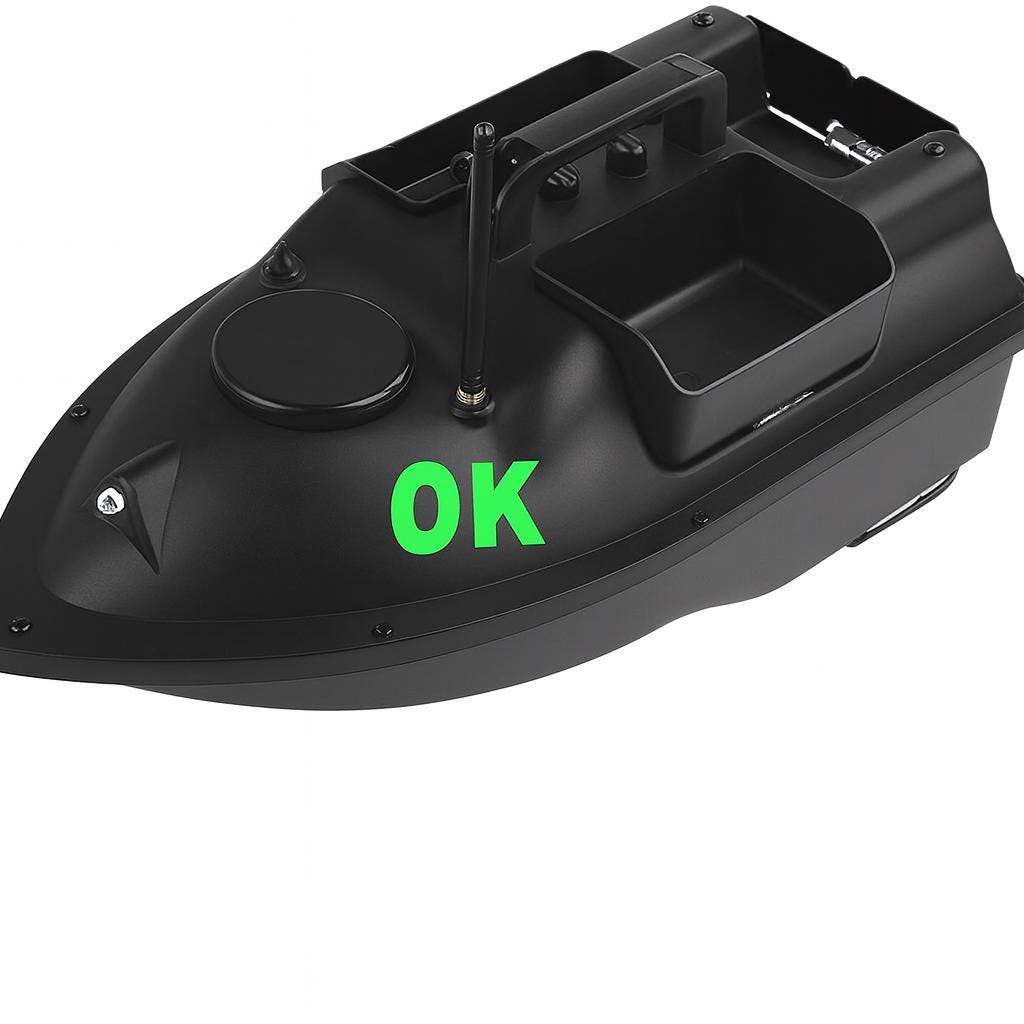 Support Sondeur Deeper Lucky Wireless — Bateau Amorceur Carpiste | Impression 3D PETG | Made in France