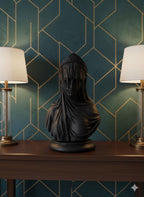 Statue Vierge Voilée 3D - Sculpture Sacrée Religieuse