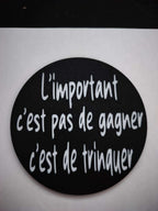 Dessous de Verre Humour Apéro Personnalisables - Citations Drôles - Impression 3D