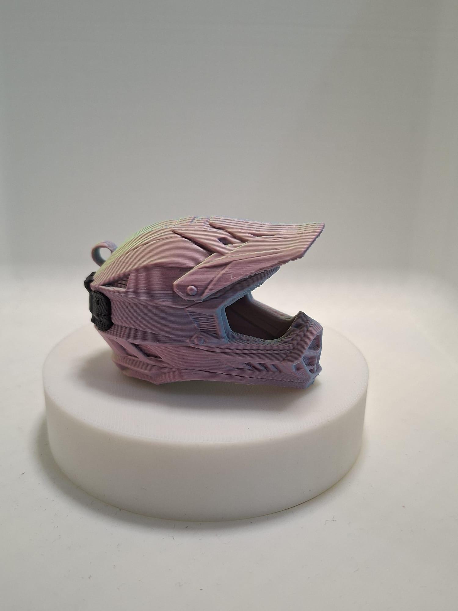 Porte-Clés Casque Motocross 3D personnalisable - Cadeau Motard Cross