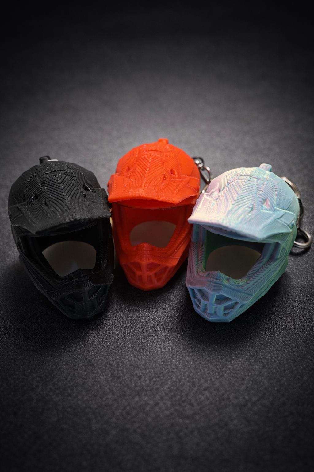 Porte-Clés Casque Motocross 3D - Cadeau Motard Cross