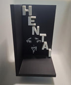 Serre-Livres Manga 3D – Support Livres Anime Noir & Blanc – Déco Otaku