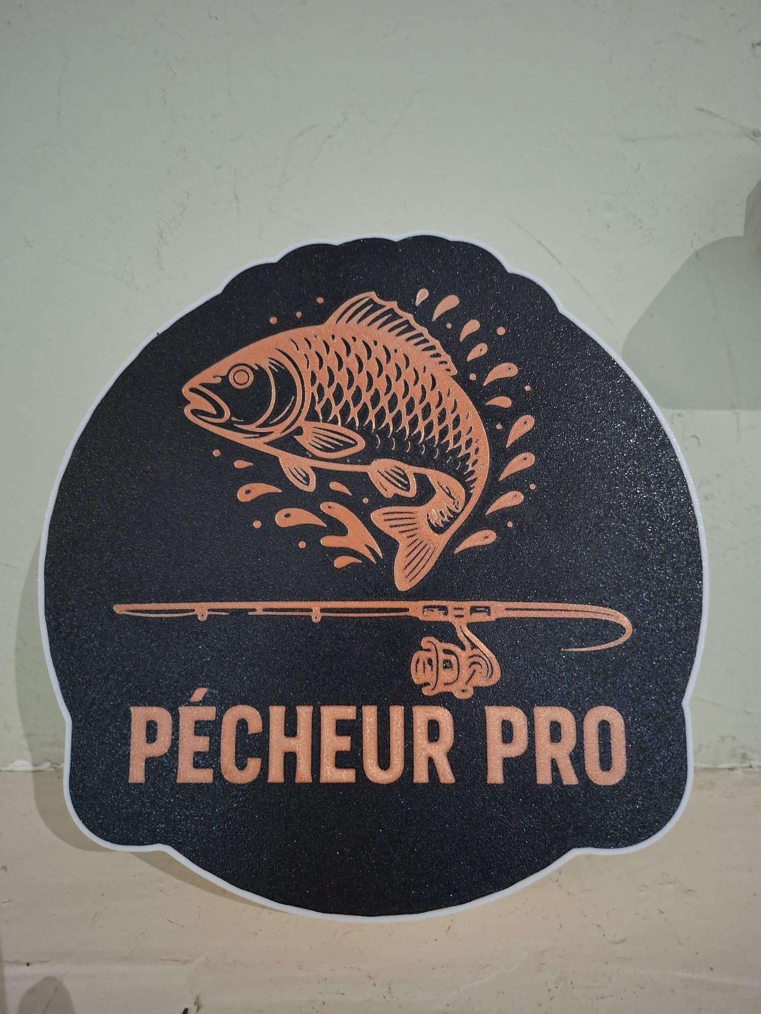 Light Box Pêche à la Carpe Imprimée en 3D – Déco LED Murale & Bureau pour Pêcheur