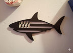 Décoration Murale Requin Gwenn Ha Du 3D - Déco Bretonne