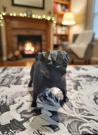 Figurine Carlin Low Poly 3D - Sculpture Géométrique