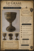 Bocal à Anchois – Graal de Perceval Réplique Kaamelott en impression 3D peinte à la main