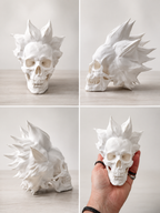 Crâne de Rick Sanchez – Figurine 3D à peindre ou décoration