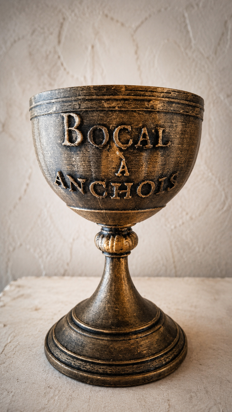 Bocal à Anchois – Graal de Perceval Réplique Kaamelott en impression 3D peinte à la main