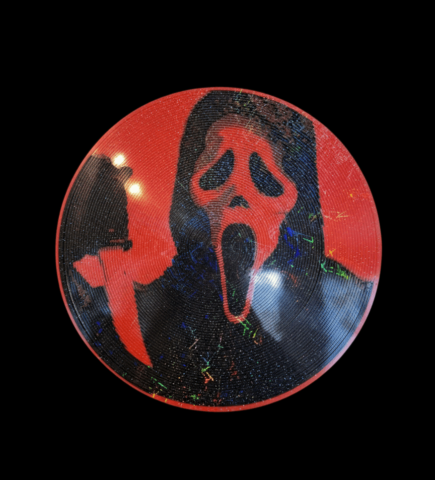 Vinyle Holographique Ghostface - Décoration Scream