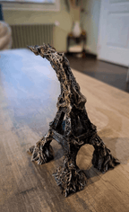 Tour Eiffel Post-Apocalyptique 3D - Figurine Peinte Main - Déco Geek Gaming