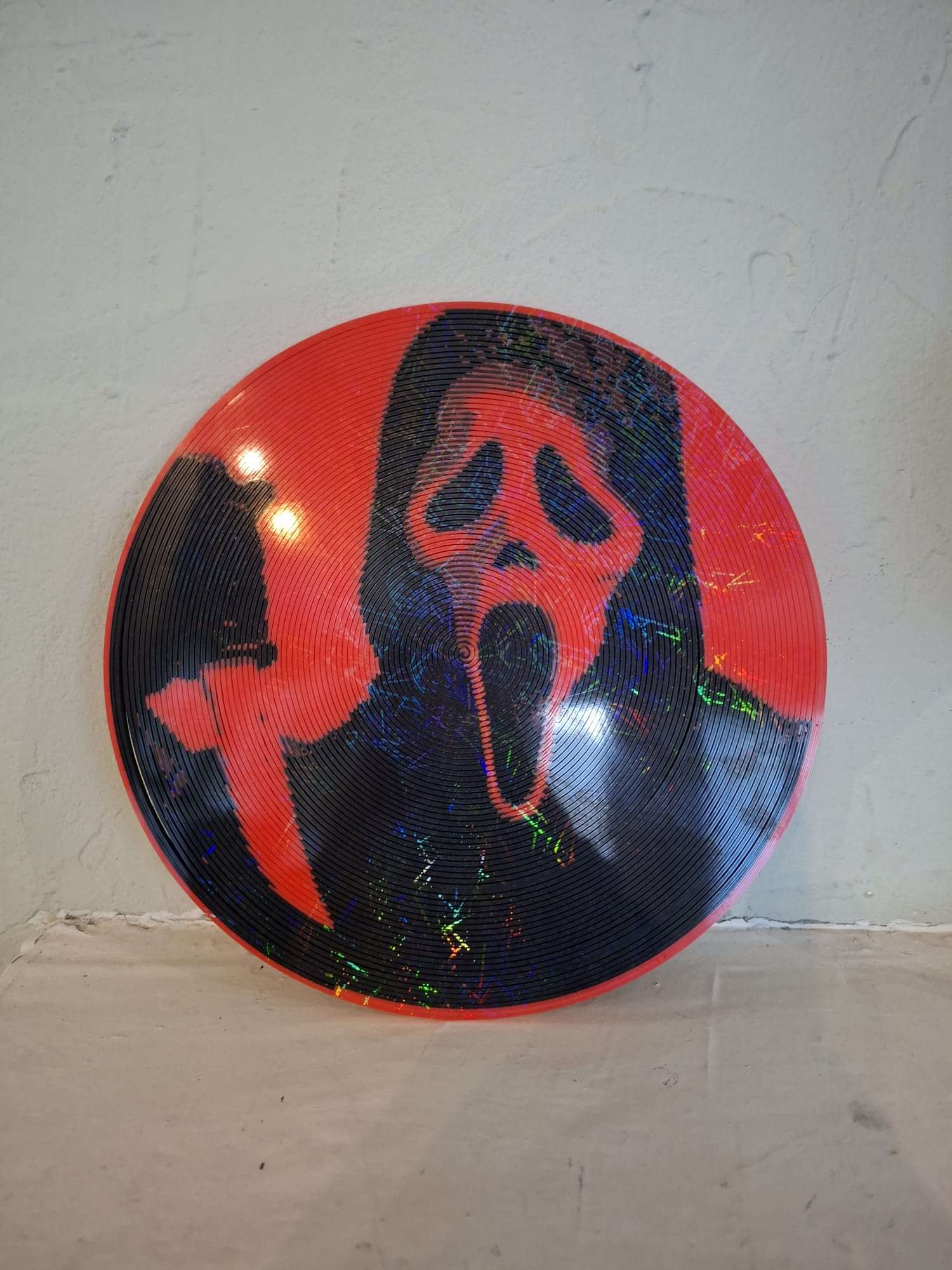 Vinyle Holographique Ghostface - Décoration Scream