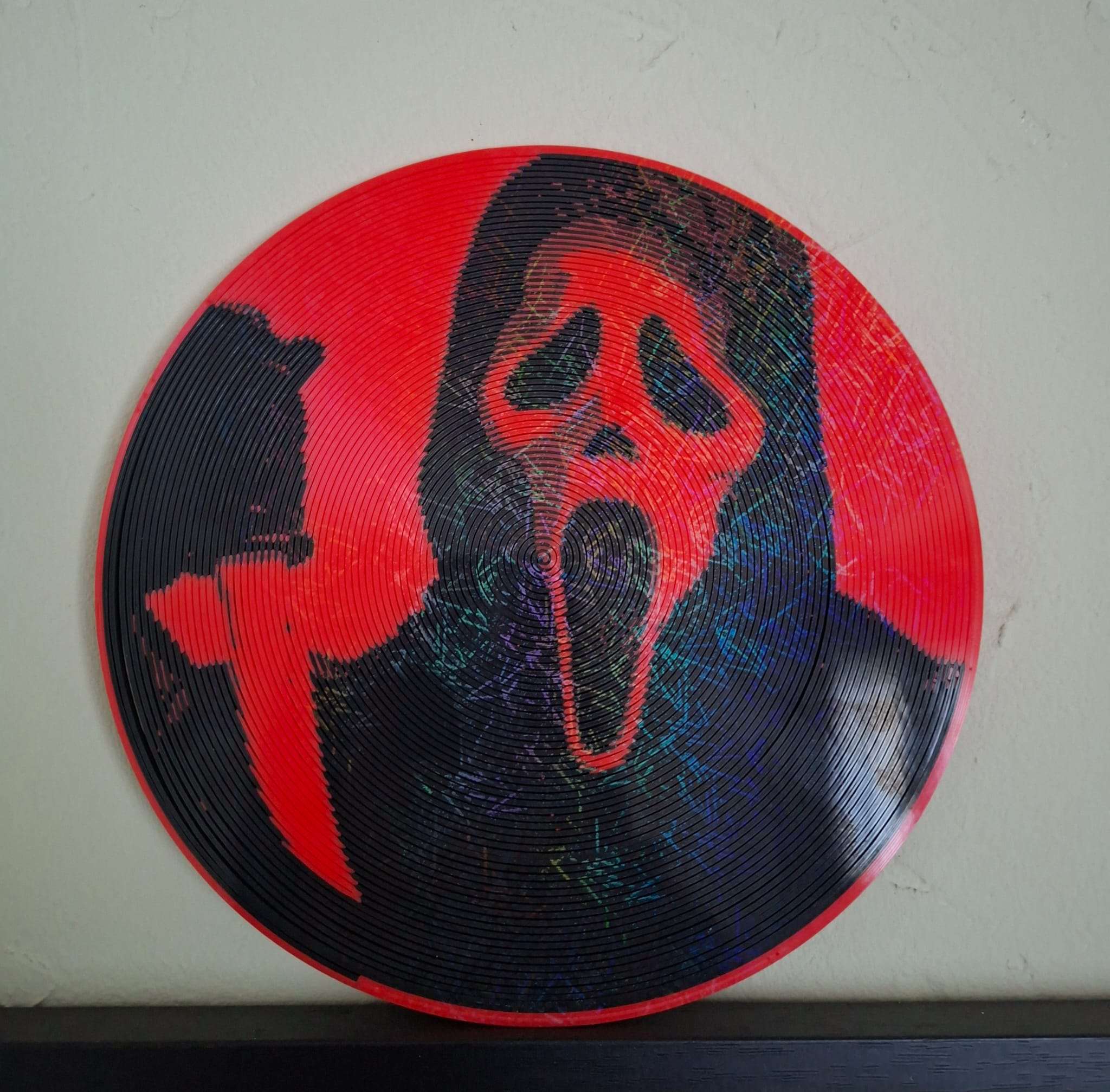 Vinyle Holographique Ghostface - Décoration Scream