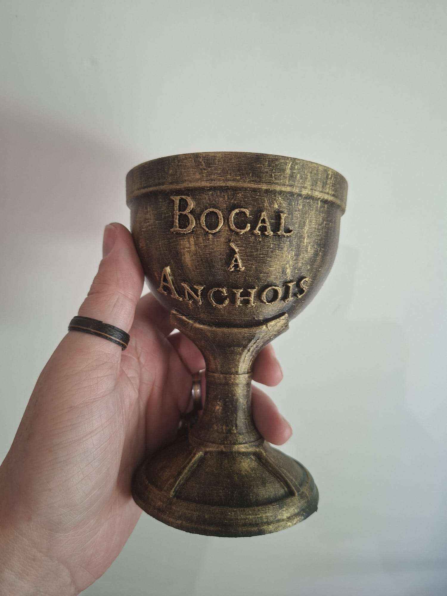 Bocal à Anchois – Graal de Perceval Réplique Kaamelott en impression 3D peinte à la main