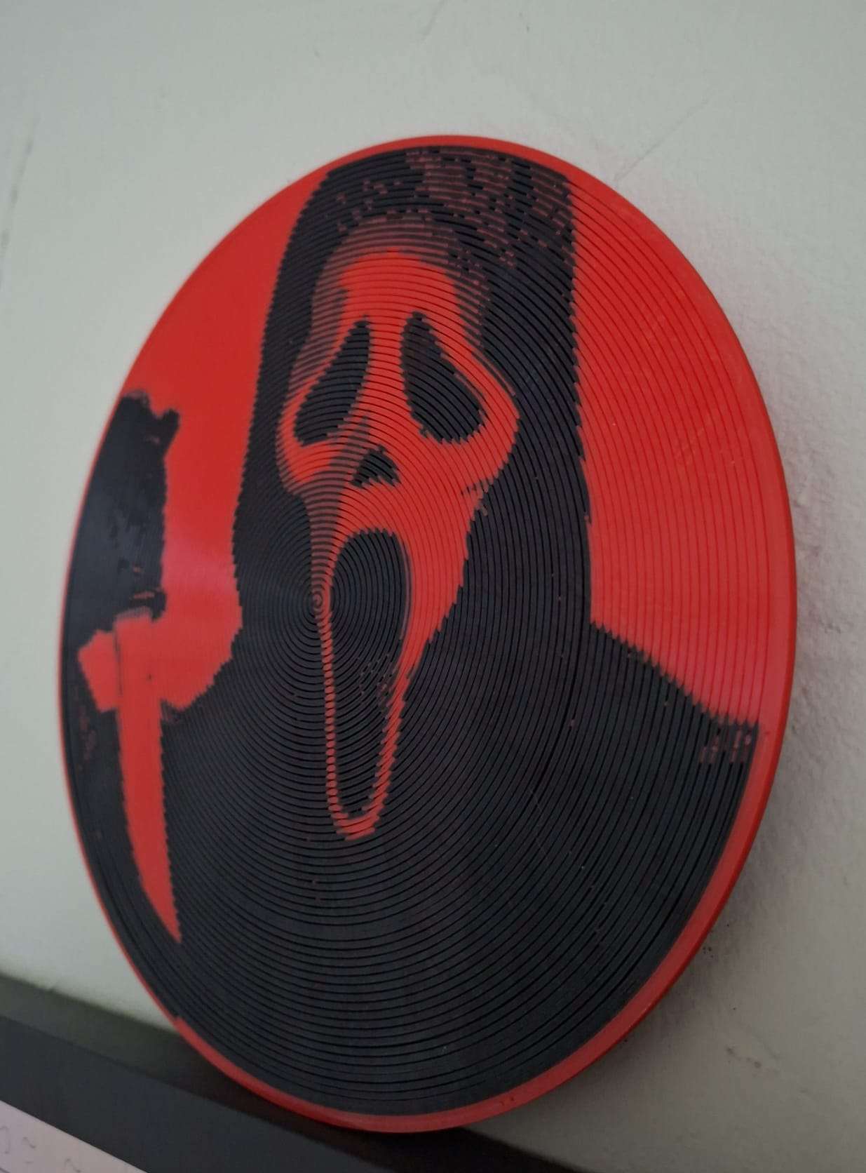 Vinyle Holographique Ghostface - Décoration Scream