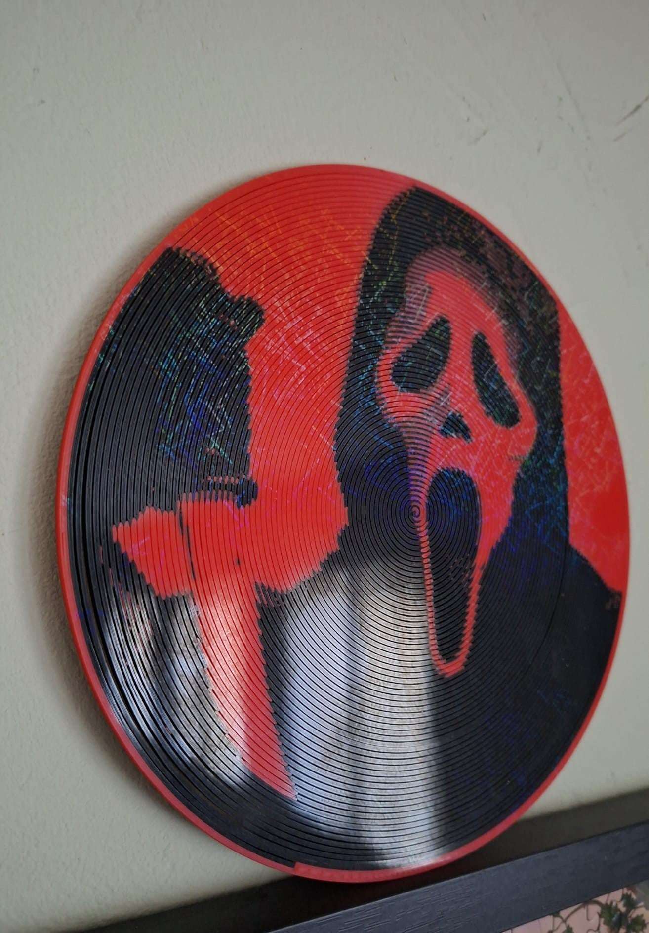 Vinyle Holographique Ghostface - Décoration Scream