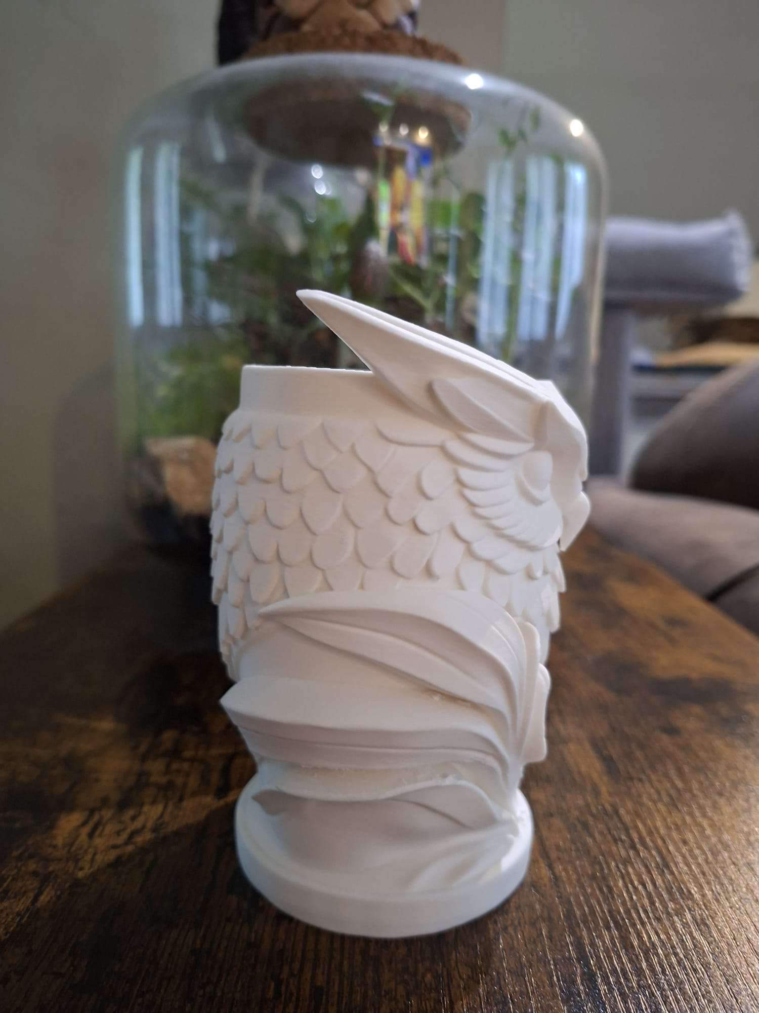 Cache Pot Chouette-hibou Design en Impression 3D – Décoration Nature Élégante