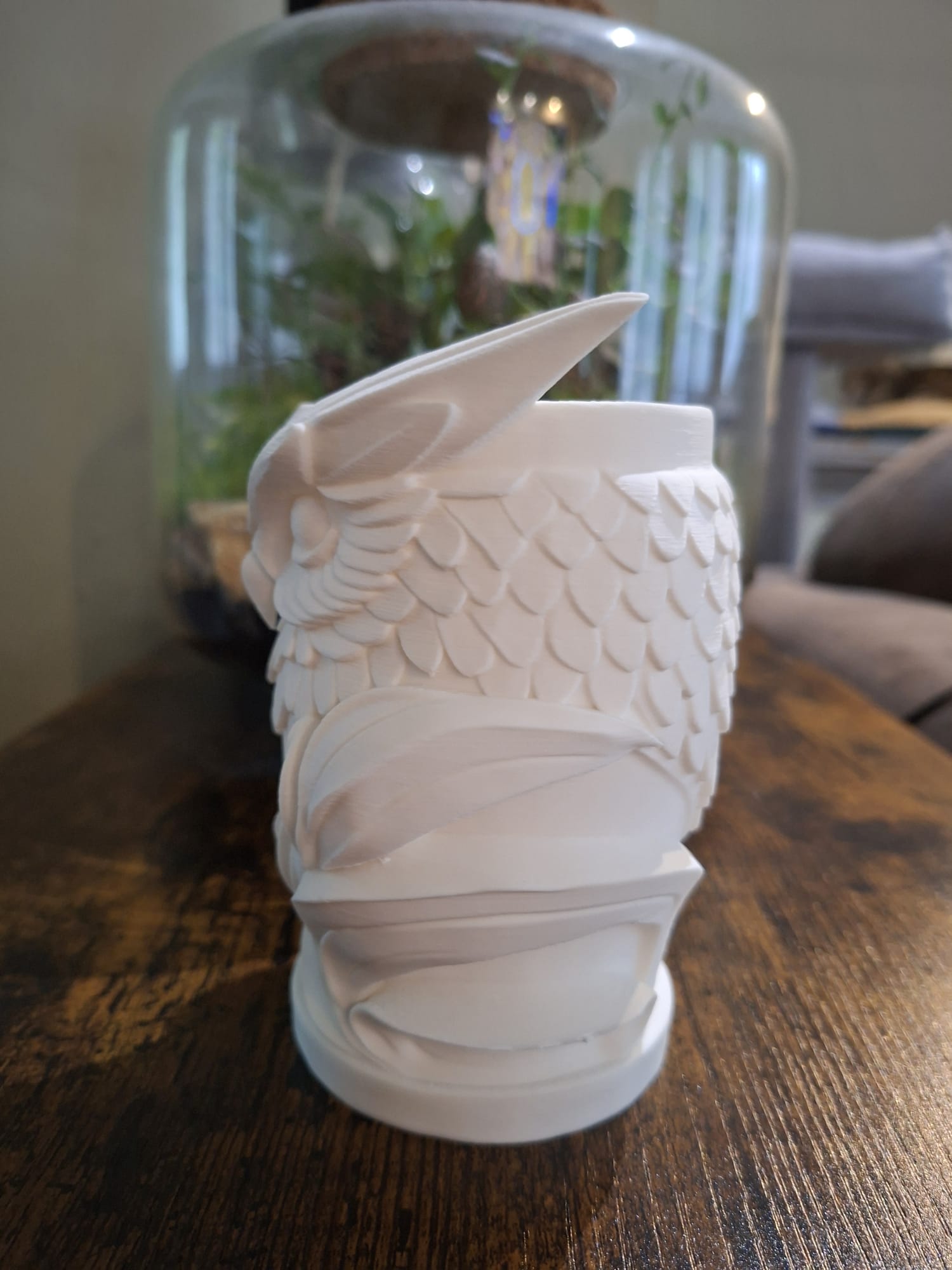 Cache Pot Chouette-hibou Design en Impression 3D – Décoration Nature Élégante