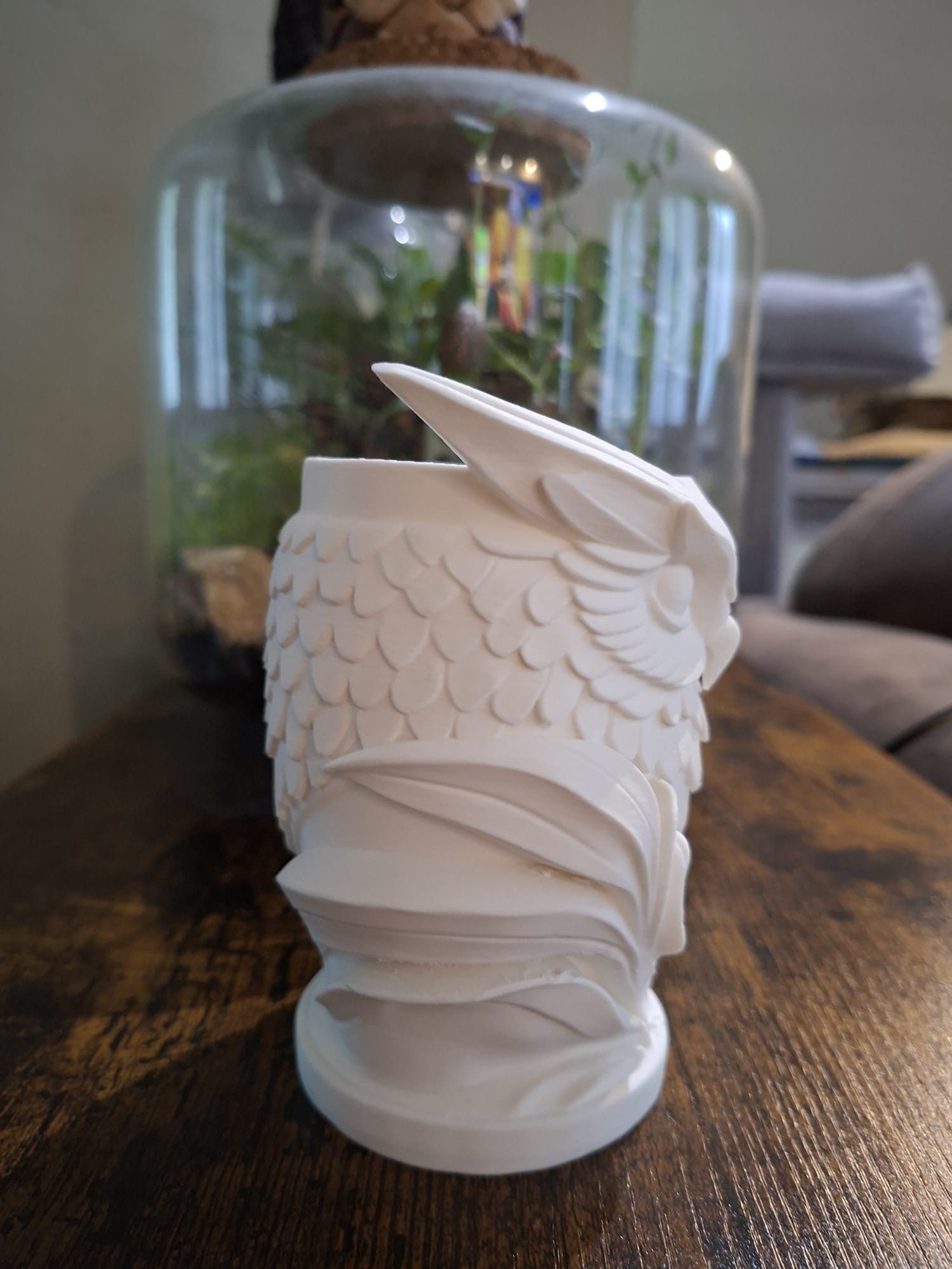 Cache Pot Chouette-hibou Design en Impression 3D – Décoration Nature Élégante